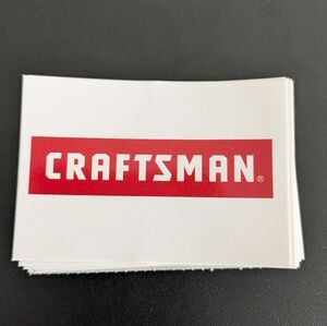 Craftsman of 25 Sticker Decal White Red